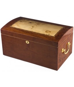 Humidor Home #6 MAIN STREET 150 Cigars - High Lacquer - Brass Side Handles Model   