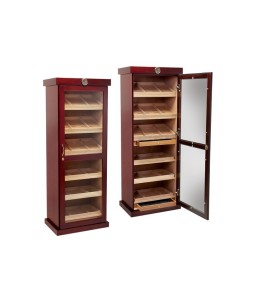 ECONOMY Tower Humidor 70 INCH Tall - 6 Shelves - Cherry (26" wide)  MADE IN CHINA