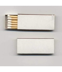 Blank Wooden Cigar Matches - WHITE Box of 10