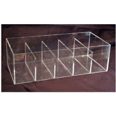 LOOSE CIGAR THICK ACRYLIC Tray - Acrylic Plastic 22"W x 6"H x 9"D - Organize your loose cigars 