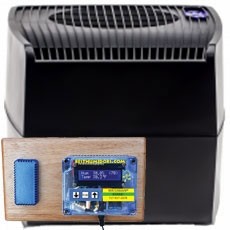 FORGET ME-4  " LARGE" 4.0 SIZE HUMIDIFIER SYSTEM + NEW WATERMAN SENSOR - HAND FILL - Covers 250 CUBIC FEET - Accurate within 2 % - 2 YEAR WARRANTY. LOW WATER ALARM  