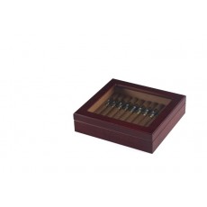 Humidor Home #17 Presidential Glass Top - 20 Cigars (Engraveable) Model #IGO-G-15