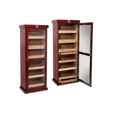 ECONOMY Tower Humidor 70 INCH Tall - 6 Shelves - Cherry (26" wide)  MADE IN CHINA