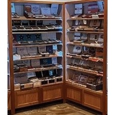 MODULAR WALL UNITS + LED LIGHTS + STORAGE for Walk-In Humidor - PRE-BUILT - Made entirely with Real Spanish Cedar